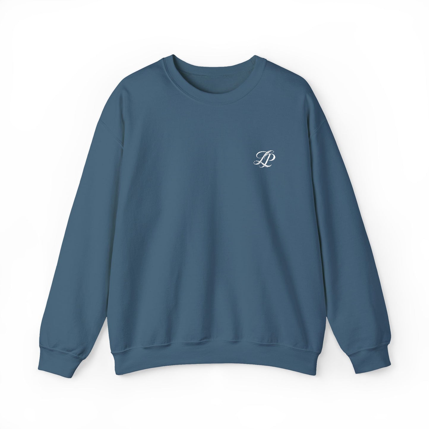 Embroidered Monogram Crewneck Sweatshirt - Classic Minimalist Cozy Pullover