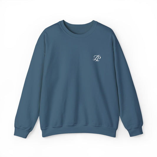 Embroidered Monogram Crewneck Sweatshirt - Classic Minimalist Cozy Pullover