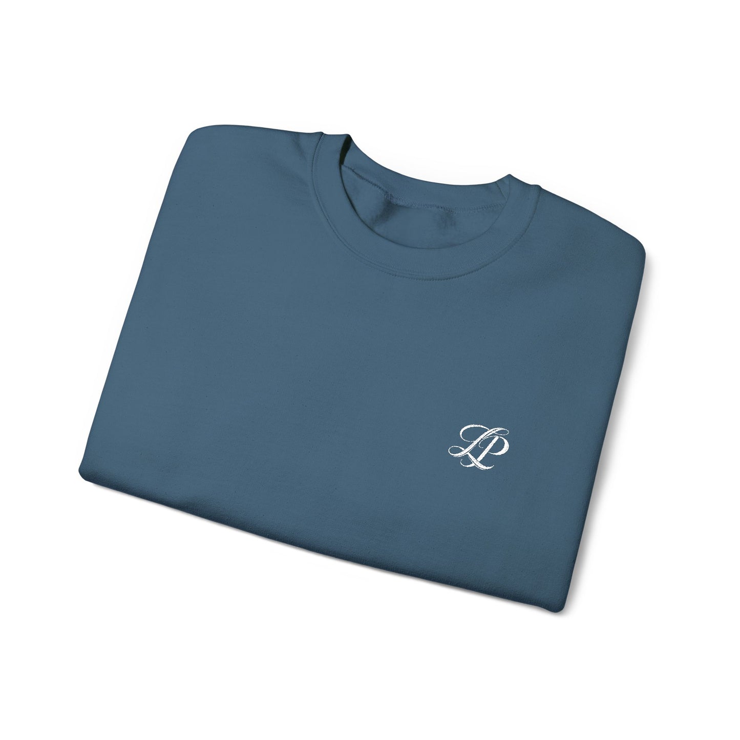 Embroidered Monogram Crewneck Sweatshirt - Classic Minimalist Cozy Pullover